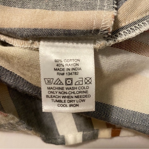 Hint of Blush Striped Cotton Blend Short-Sleeve Romper - Picture 7 of 11